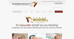 Desktop Screenshot of besteschlafsystemevereint.com
